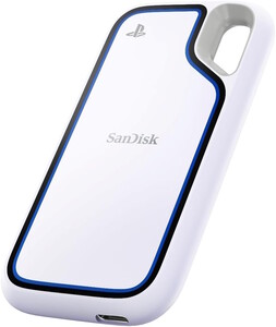 这款外置 SSD 印有 PlayStation 官方徽标（图片来源：闪迪）