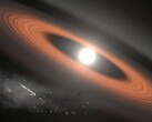 白矮星掠过其行星系统的效果图(图片来源:NASA)