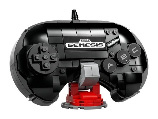 乐高刺猬索尼克世嘉 Genesis 控制器配有一个支架。(图片来源：乐高）
