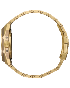 西铁城 NB6085-57W 侧视图，展示表冠和表链。