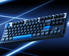 蓝色配色的 Iqunix EZ80 霍尔效应游戏键盘