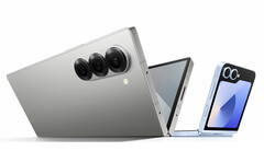 三星已经曝光了Galaxy Z Flip6 和Galaxy Z Fold6 的外观。(图片来源：三星 - 已编辑）