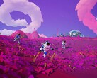 Astroneer 是一款科幻生存手工制作游戏，支持四人合作，并有大量鲜艳的色彩。(图片来源：Steam）