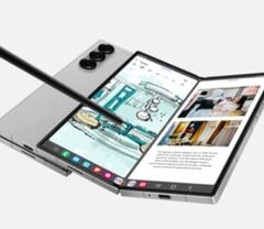 Galaxy Z Fold6 与之前的 Z Fold5 和 Z Fold4 一样，都采用了屏下摄像头。(图片来源：三星）