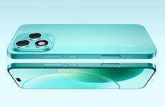 Honor 400 Lite 的三角形摄像头凸起设计相当显眼（图片来源：Honor)