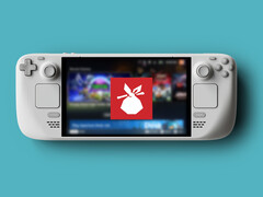 Microids Mega Mix 游戏系列将于 11 月 20 日到期。图为带有 Humble Bundle 徽标的 Steam Deck。(图片来源:Valve 和 Humble Bundle - 已编辑)