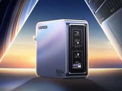 UGREEN Nexode Pro 160W 4 端口 GaN 快速充电器即将在美国和欧盟上市。(图片来源： UGREEN）