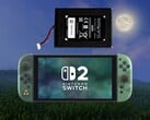 上图所示为《塞尔达传说》40周年纪念版Switch 2主机的电池更换过程