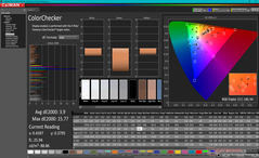 校准前的ColorChecker