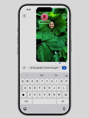 信息 app 中的加载栏会显示文件何时完成上传。