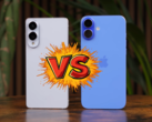 Galaxy S25 Edge 和 iPhone 16 Plus 除了厚度外，其他尺寸都差不多。(图片来源：Versus on YouTube）