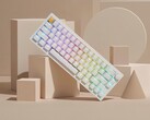 Lemokey P2 HE 无线游戏键盘，白色，透亮键帽。(图片来源：Lemokey）
