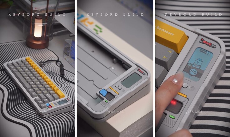 QK65 MK3 将以裸机套件的形式出售,并将包含可玩的多款游戏。(图片来源:Qwertykeys,已编辑)