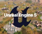 帝国时代 4》地图上的虚幻引擎 5 标志(图片来源:Xbox Gaming,Epic Games 编辑)