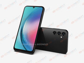 Galaxy A25 5G "效果图。(来源：OnLeaks x Giznext）
