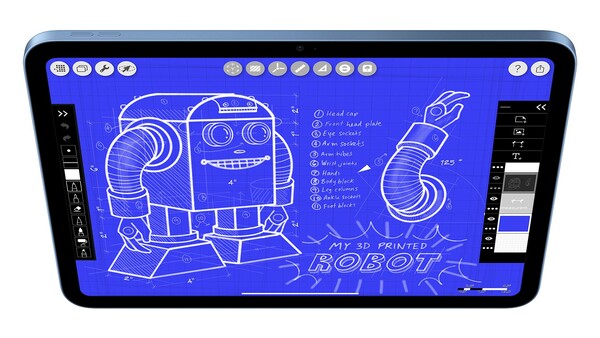 iPad 第 11 代缺少实体 SIM 卡插槽。(图片来源：Apple)