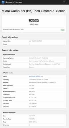 (图片来源：Geekbench）