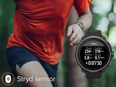 新的 SuuntoPlus Stryd 运动应用程序提供更先进的跑步指标。(图片来源:Suunto)