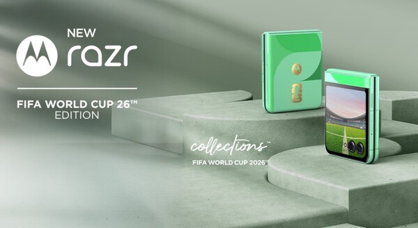 摩托罗拉 Razr 60 FIFA 2026 世界杯版将在加拿大和美国独家发售。(图片来源:摩托罗拉)
