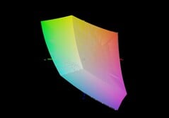 Tulpar T6 V3.5 与 sRGB 的对比