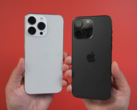 iPhone 15 Pro Max的假人和iPhone 14 Pro Max一起。(来源：MacRumors)