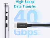 Anker 的新款 Thunderbolt 4 电缆长 2.3 英尺(图片来源:Anker)