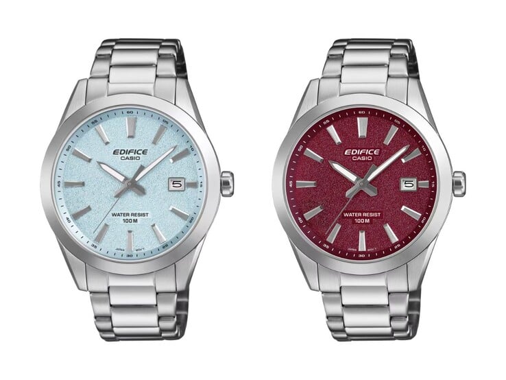 卡西欧 Edifice EFV-160D-2BV(左)和 EFV-160D-4AV(右)腕表