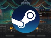 一张展示 Steam 标志和游戏《Yes, Your Grace》现正促销的图片。