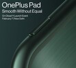 OnePlus Pad于2月7日在全球推出。(来源：OnePlus)