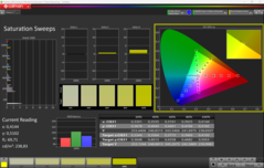 CalMAN 饱和度扫描（sRGB）