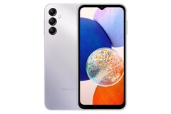 Galaxy A14 5G银色。(图片来源：三星)