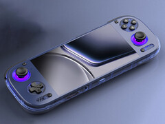 奥丁 3 似乎没有 Micro HDMI 接口。图：透明蓝色的游戏掌机。 图片来源：AYN - 已编辑
