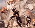 图片显示《战地 6》中一队人从爆炸中逃生（图片来源：DICE）