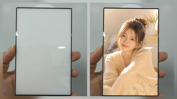 Galaxy Z Fold 8 宽屏保护膜(左)。