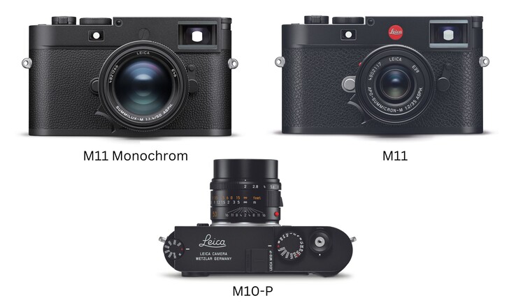 P "和 Monochrom 版本省略了徕卡的红点标志，看起来更加低调（图片来源：Leica - 已编辑）