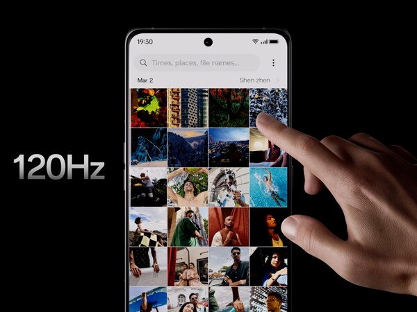 OnePlus 12R 的动态刷新率为 120 赫兹。(图片来源：OnePlus）
