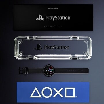 PlayStation 限量版机械手表黑暗模式。(图片来源:Anicorn)