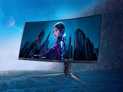 宏碁 Predator X34 F3 采用 3440 x 1440 分辨率和 360Hz 刷新率的 34 英寸曲面面板。(图片来源：宏碁）