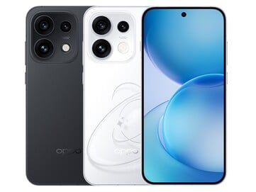 OPPO Reno 16 Pro 星光黑和流行白配色。