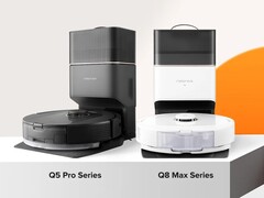 Roborock Q5 Pro 和 Q8 Max 系列机器人真空吸尘器现已上市。(图片来源：Roborock）