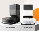 Roborock Q5 Pro 和 Q8 Max 系列机器人真空吸尘器现已上市。(图片来源：Roborock）