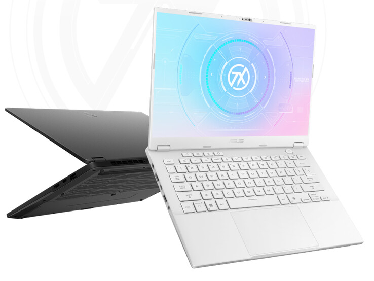 华硕在中国销售的 TUF Gaming A14 有黑色和白色两种颜色可供选择。(图片来源：华硕）