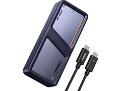新型固态硬盘盒借助 Thunderbolt 5 实现快速数据传输（图片来源：Ugreen）