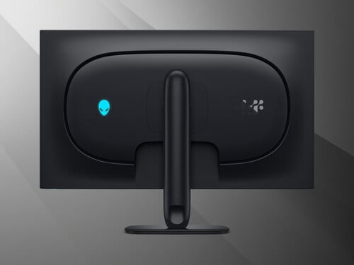 图为Alienware AW3226Q 32英寸4K OLED显示器背面