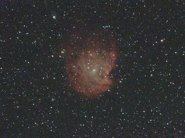 NGC 2174 发射星云,850 张叠加照片,原件。