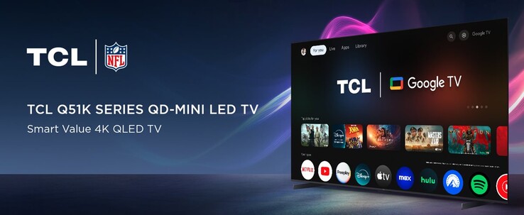 TCL Q51K 4K QLED 智能电视。(图片来源：TCL）