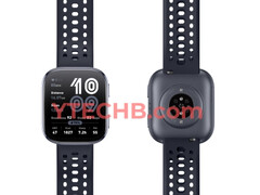 新款 Amazfit 智能手表可能很快就会面世。(图片来源:Ytechb)