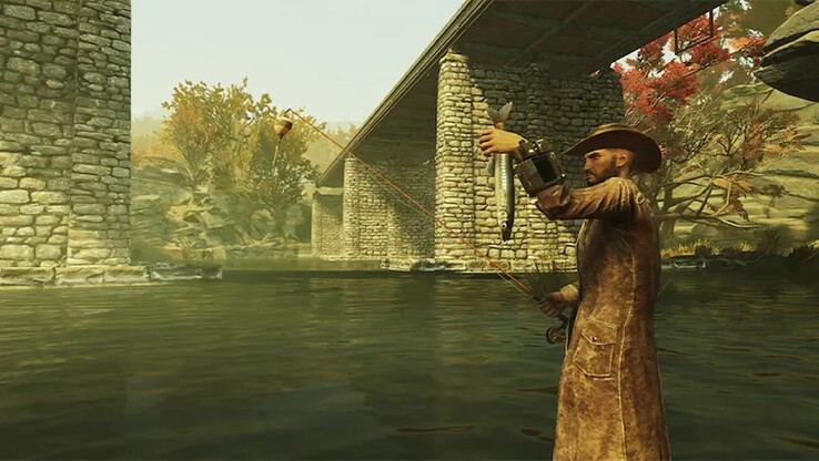 辐射 76 消失的裂变》更新增加了钓鱼相关的新玩法（图片来源：Bethesda）
