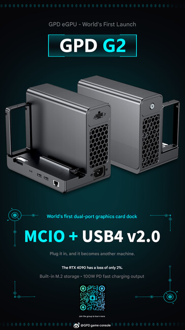 配备 MCIO 的 G2 eGPU 底座（机译）