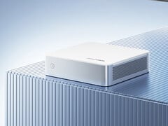 M1-1390 的起售价为 399 美元。图为展示该迷你电脑设计的宣传图。